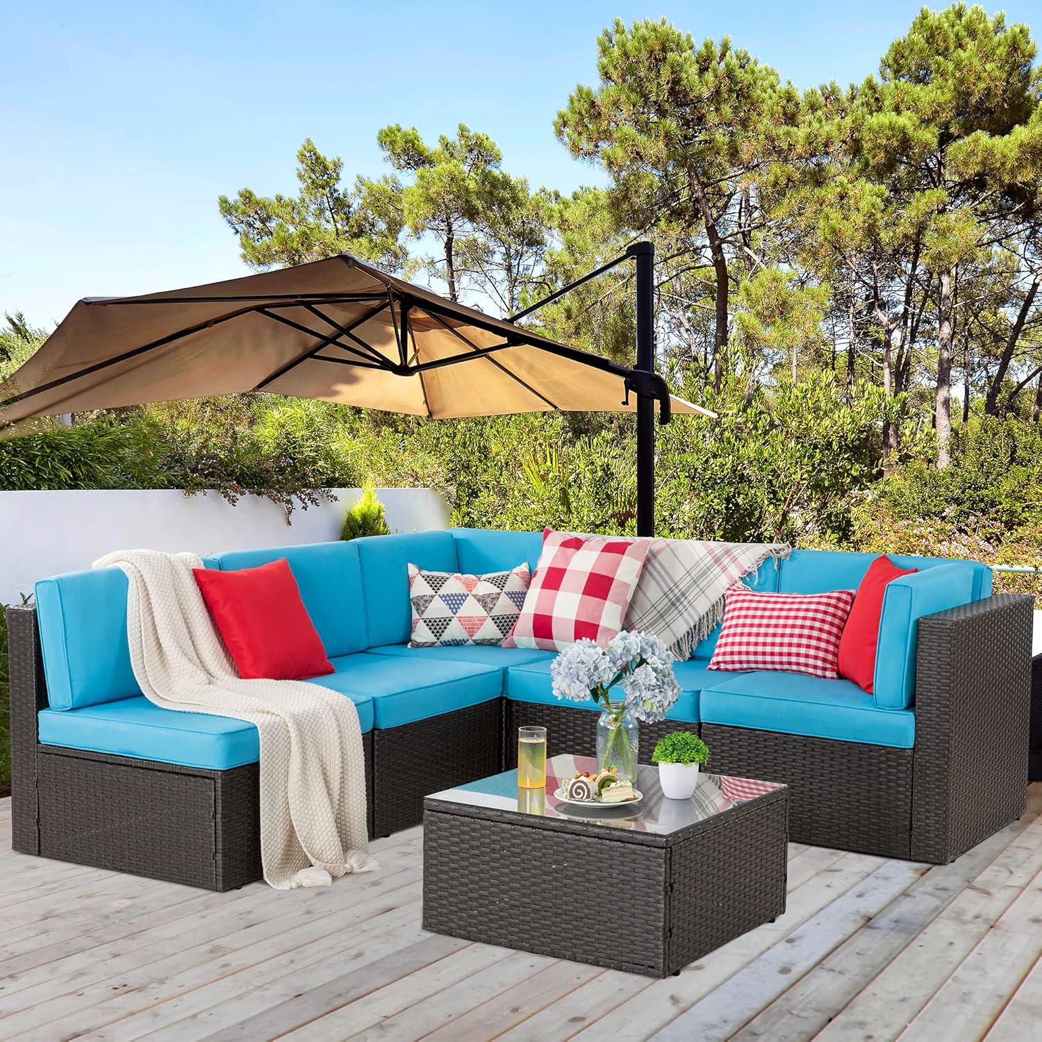 7 Pieces Patio Furniture Sets