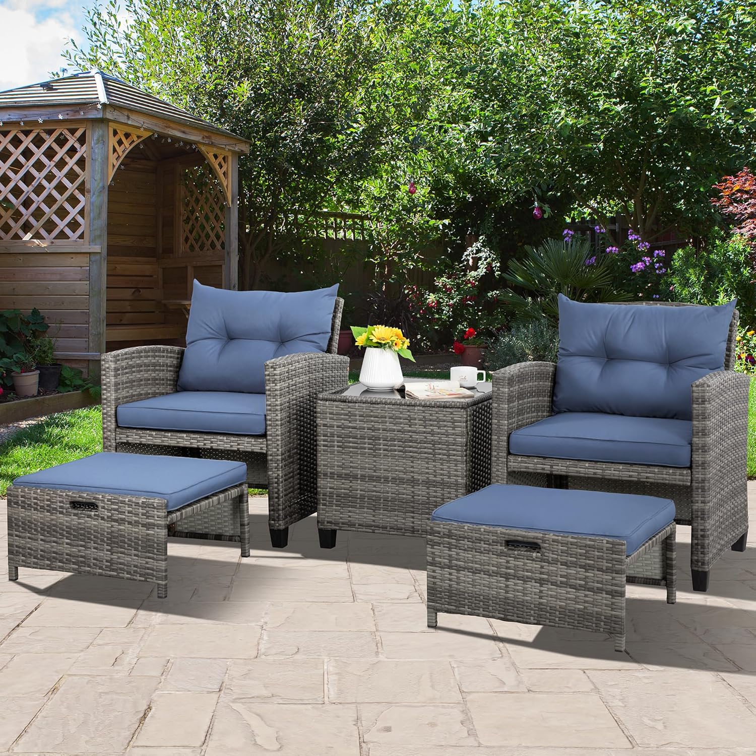 5 Piece Patio Furniture Set