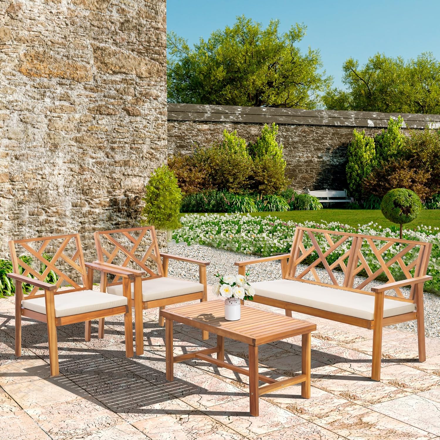 3 Piece Outdoor Patio Furniture Set